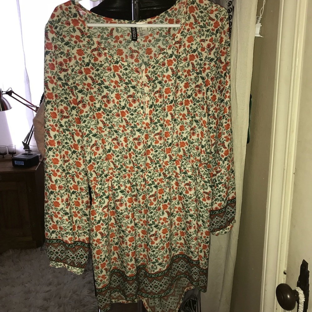 FLORAL ROMPER//H&M